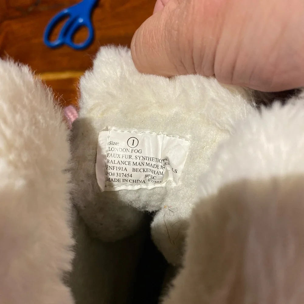 London Fog girls winter boots‎ size 1